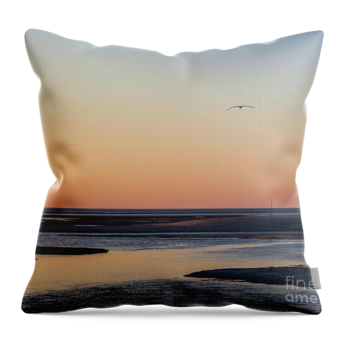 Soft Summer Eve Throw Pillow featuring the photograph Soft Summer Eve by Michelle Constantine