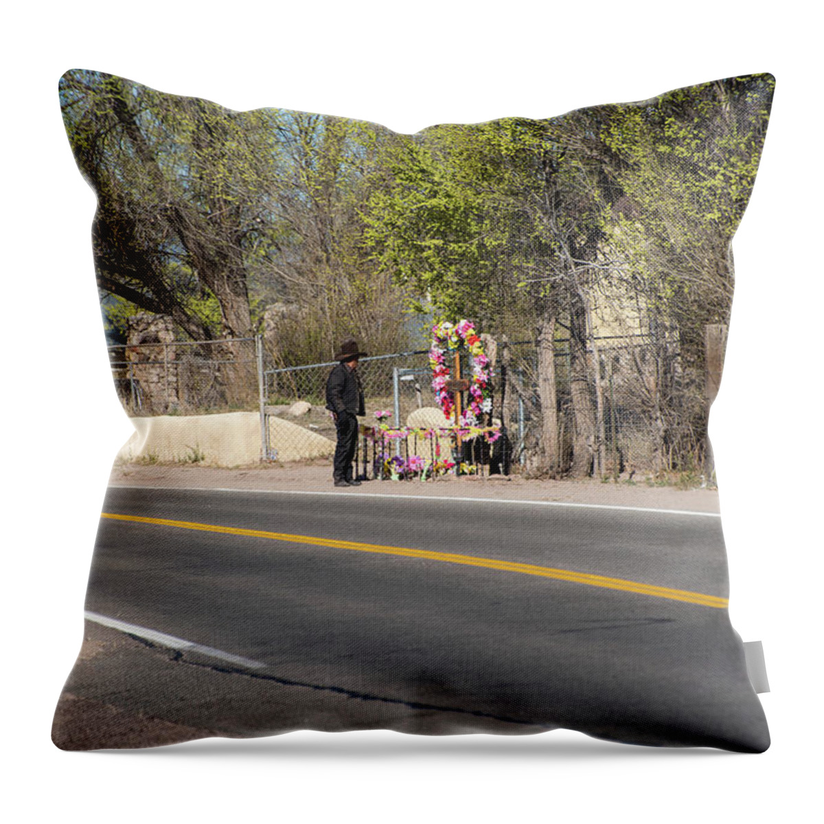 Pilgrim Throw Pillow featuring the photograph Sojourner by Tom Cochran
