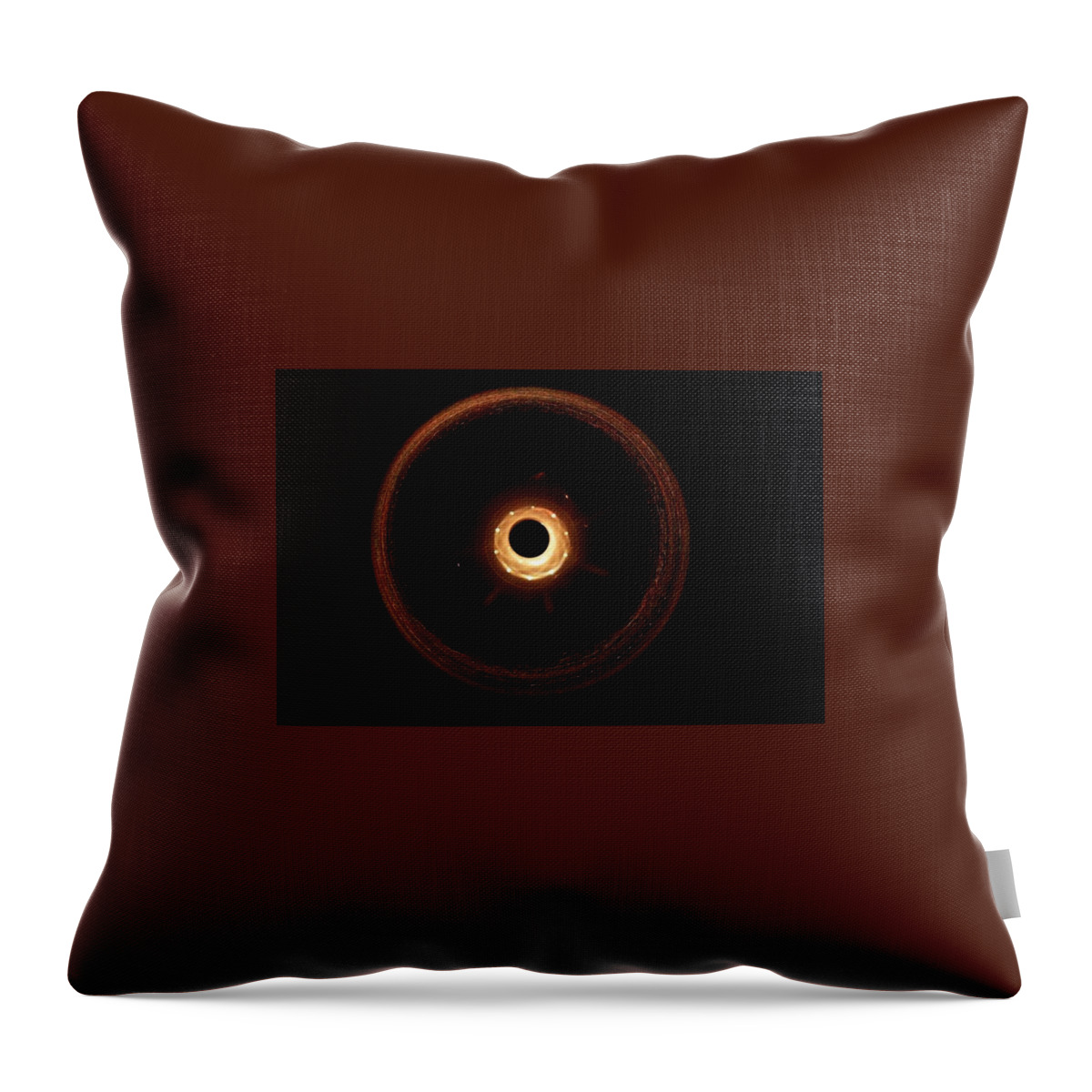 Sun Throw Pillow featuring the painting Solar Eclipse 2 by Celestial Images