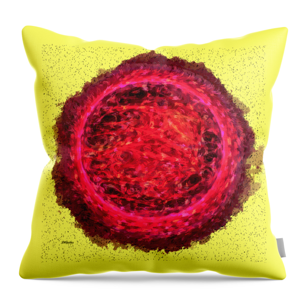 Abstract Throw Pillow featuring the photograph Solar by John M Bailey
