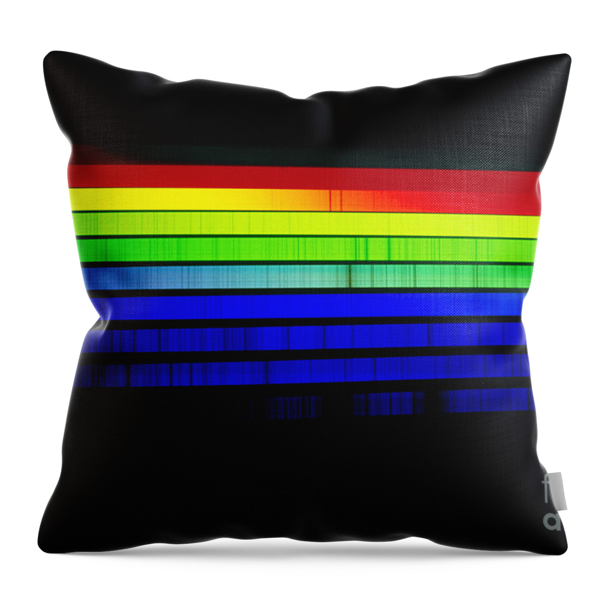 Science Throw Pillow featuring the photograph Solar Spectrum by Nso/aura/nsf
