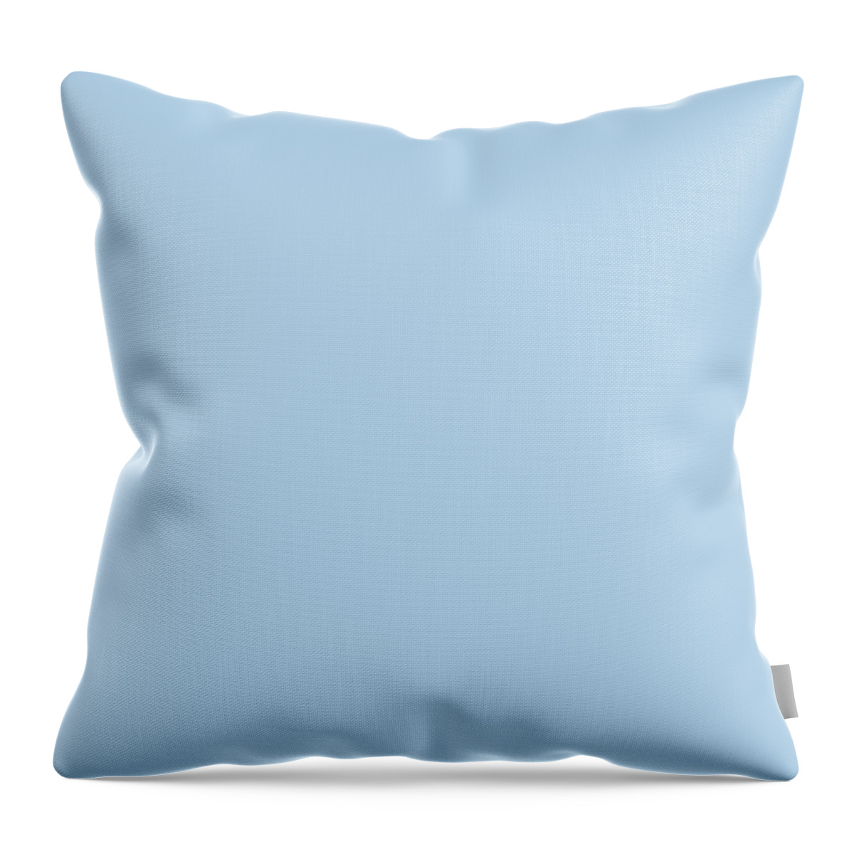 Solid Colors Throw Pillow featuring the digital art Solid Baby Blue by Garaga Designs