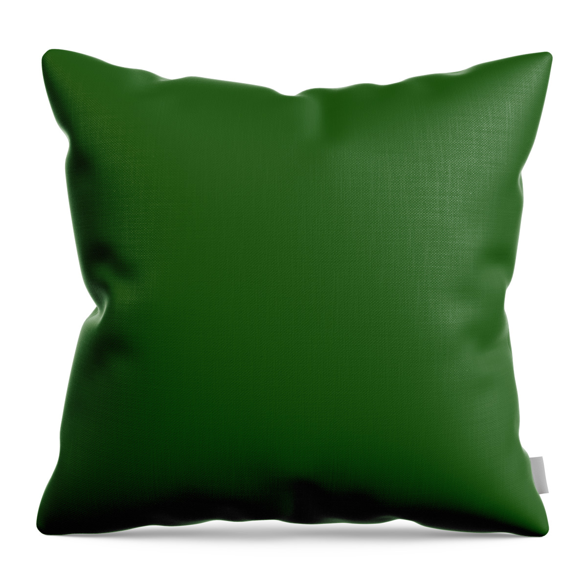Solid Colors Throw Pillow featuring the digital art Solid Forest Green Color by Garaga Designs