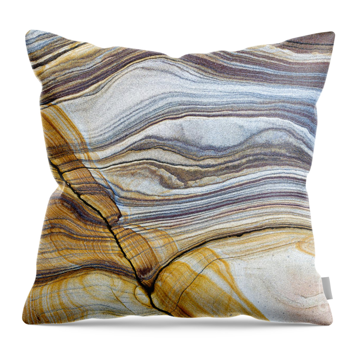 Sandstone Throw Pillow featuring the photograph Solid Motion by Tim Gainey