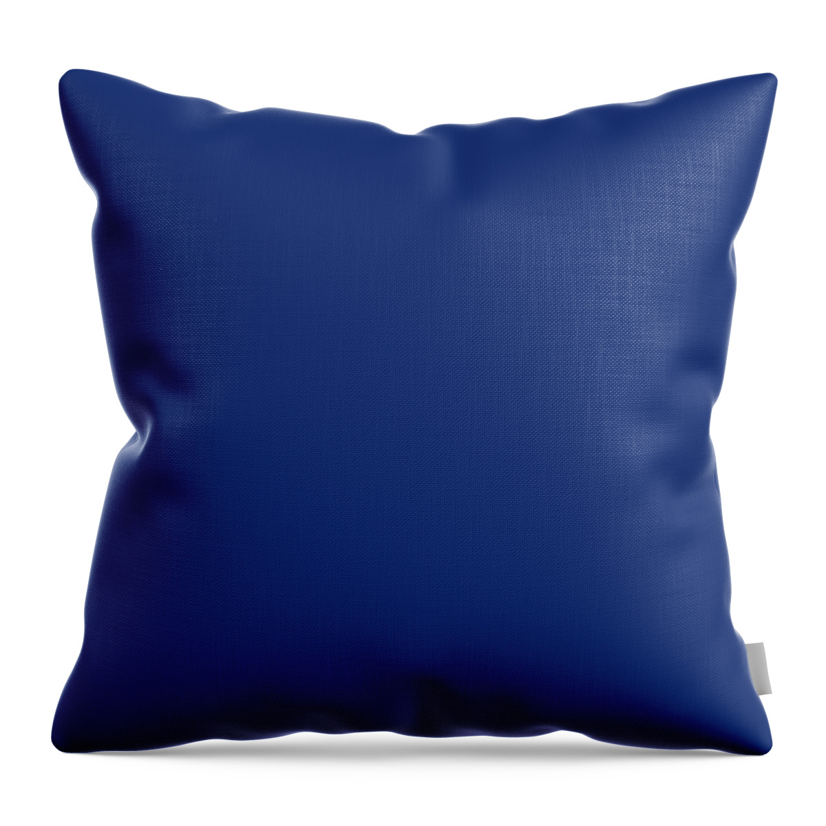 Solid Colors Throw Pillow featuring the digital art Solid Navy Blue Decor by Garaga Designs