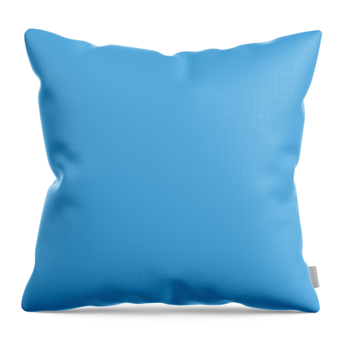 Solid Colors Throw Pillow featuring the digital art Solid Sky Blue by Garaga Designs