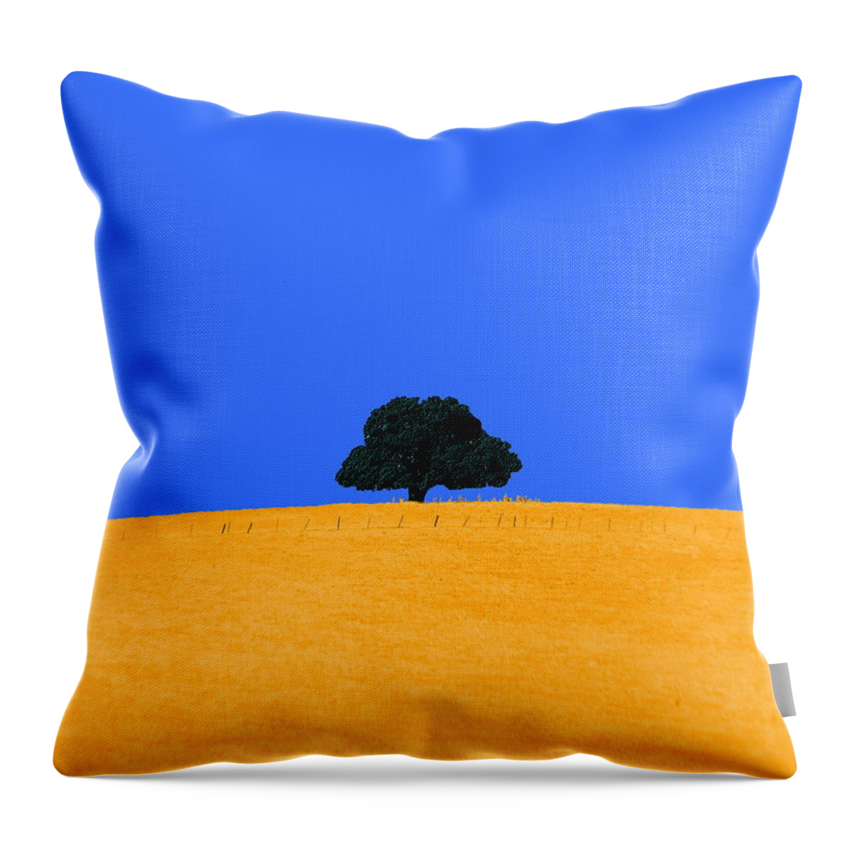 Tree Throw Pillow featuring the photograph Solitary by Maria Aduke Alabi