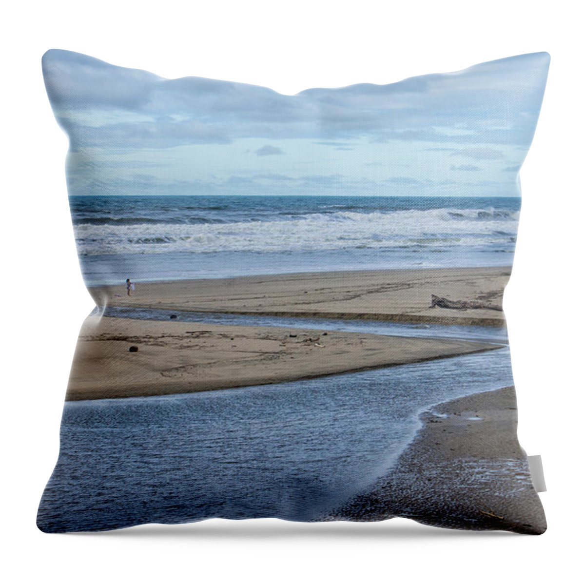 Pch Throw Pillow featuring the photograph Solitude by Weir Here And There