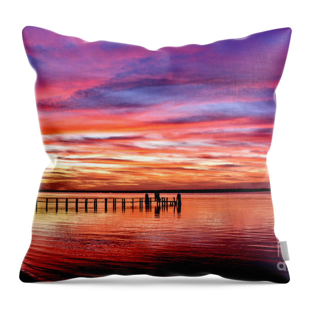 Topsail Throw Pillow featuring the photograph Solitude by DJA Images