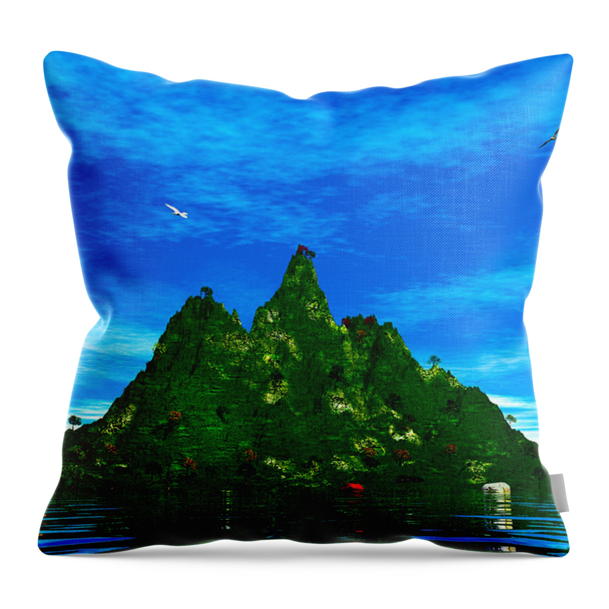 Solitude Throw Pillow featuring the photograph Solitude by Mark Blauhoefer