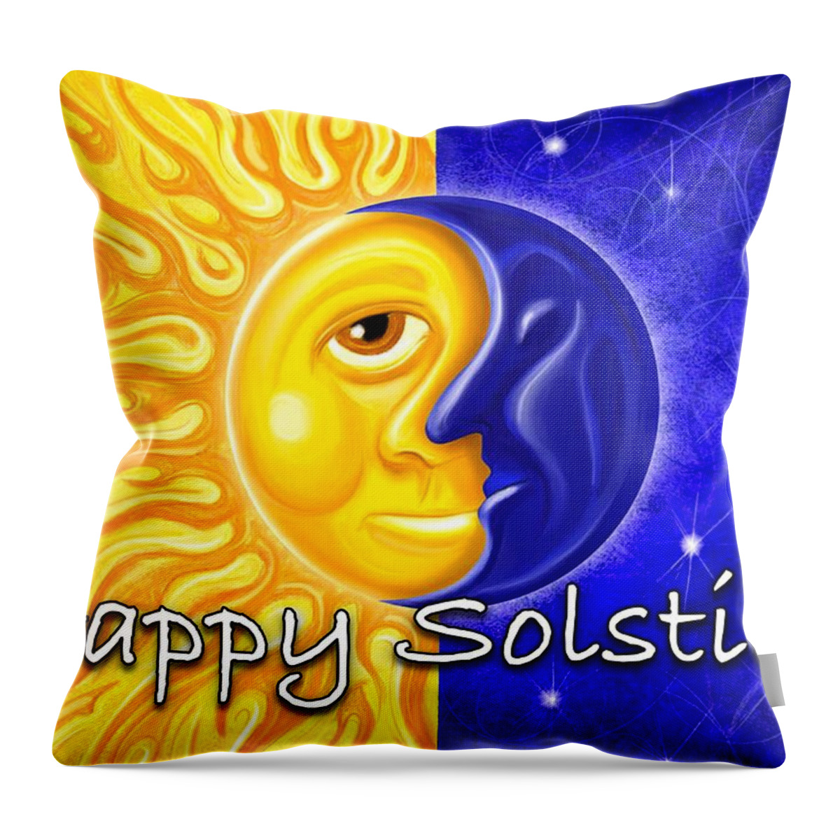 Solstice Throw Pillow featuring the digital art Solstice by David Kyte