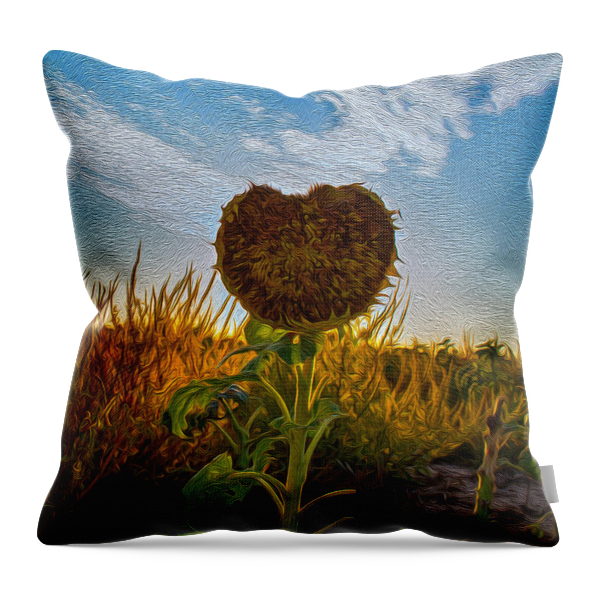 Country Throw Pillow featuring the painting Some Flower by Michael Gross