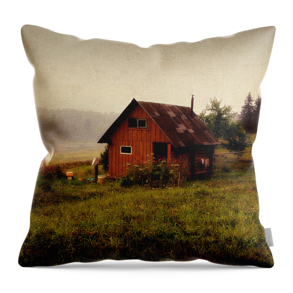 Russia Throw Pillow featuring the photograph Somewhere in the Countryside. Russia by Jenny Rainbow
