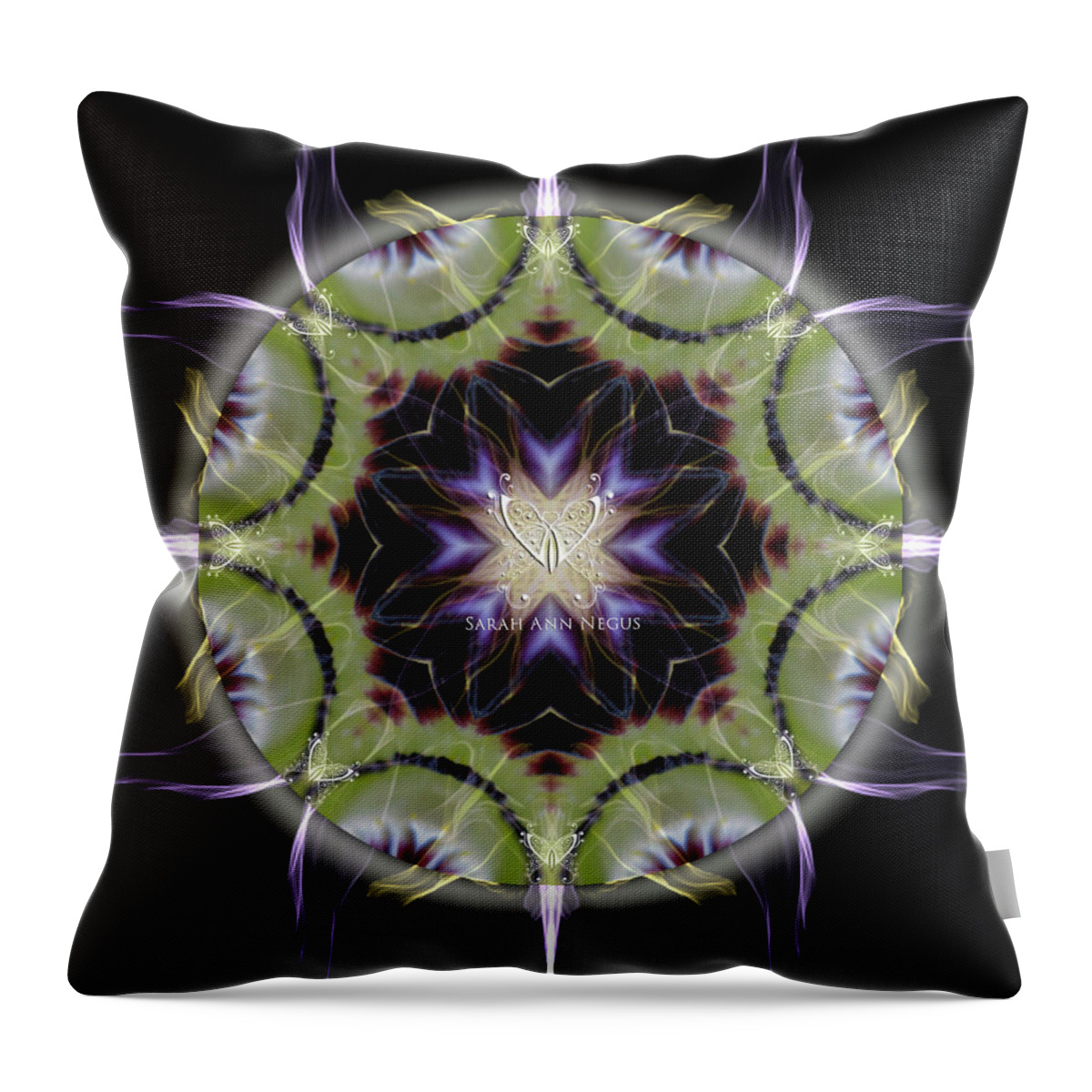  Throw Pillow featuring the digital art Soul Star Shaman by Alicia Kent