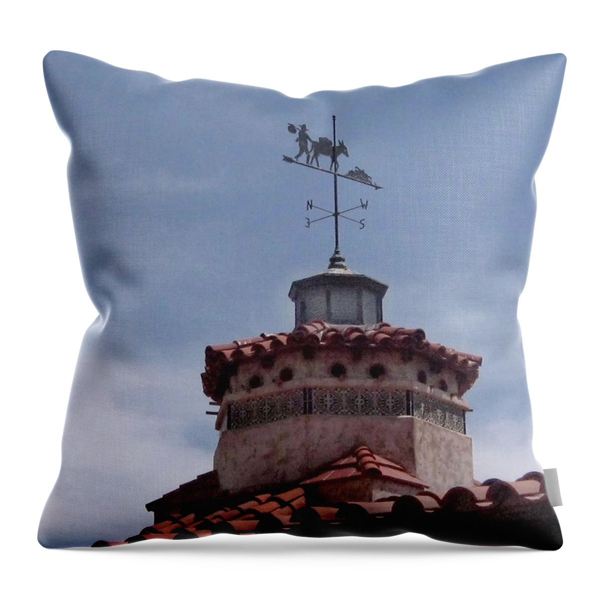 Death Valley Throw Pillow featuring the digital art South by SouthWest - Death Valley by Gary Baird