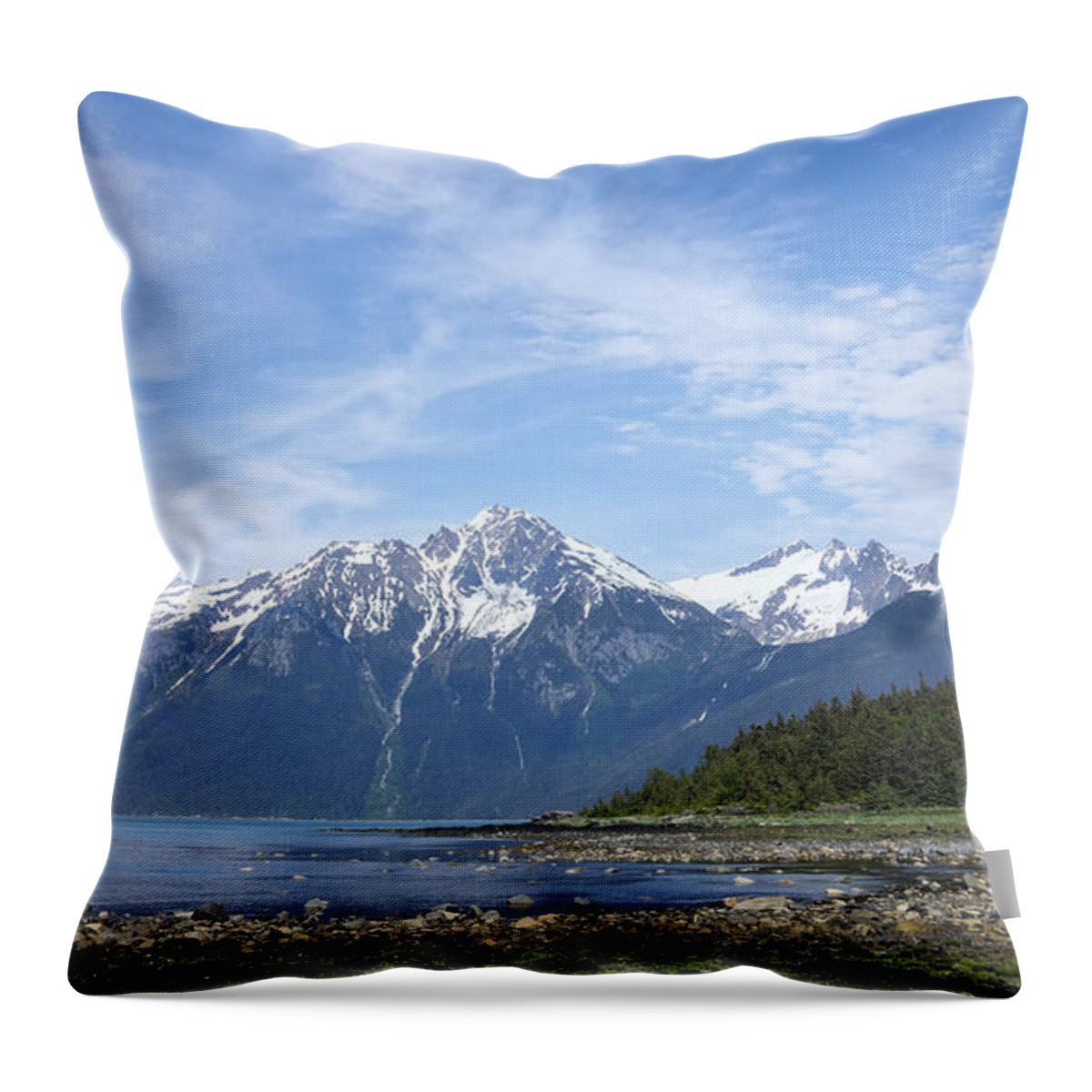Lynn Canal Throw Pillow featuring the photograph Southeast Alaskan Summer by Michele Cornelius