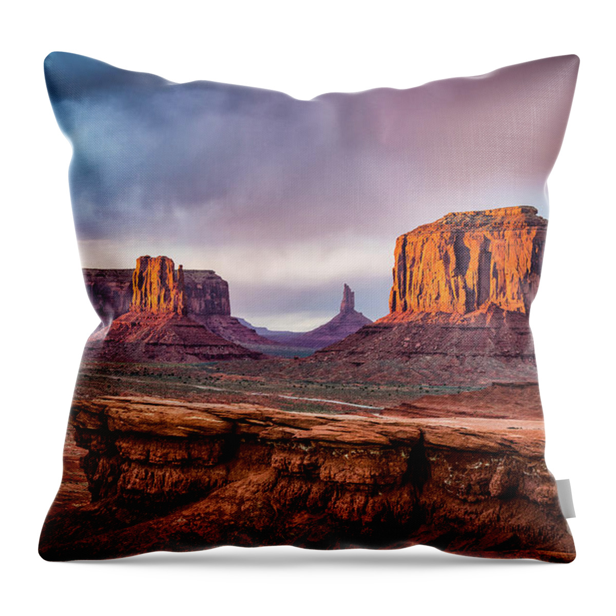 Southwest Throw Pillow featuring the photograph Southwest by Anthony Michael Bonafede