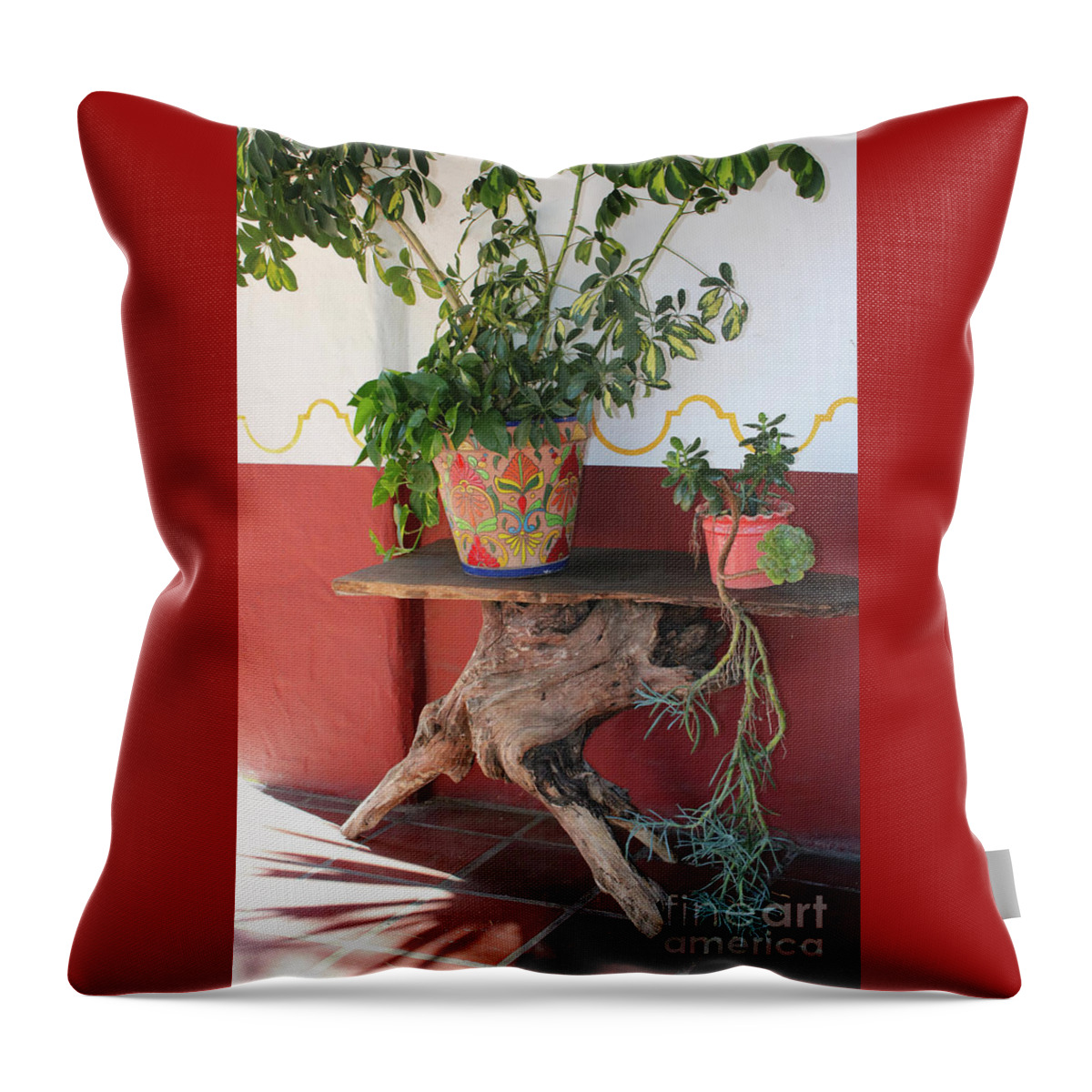 Southwest Throw Pillow featuring the photograph Southwest Table by Carol Groenen
