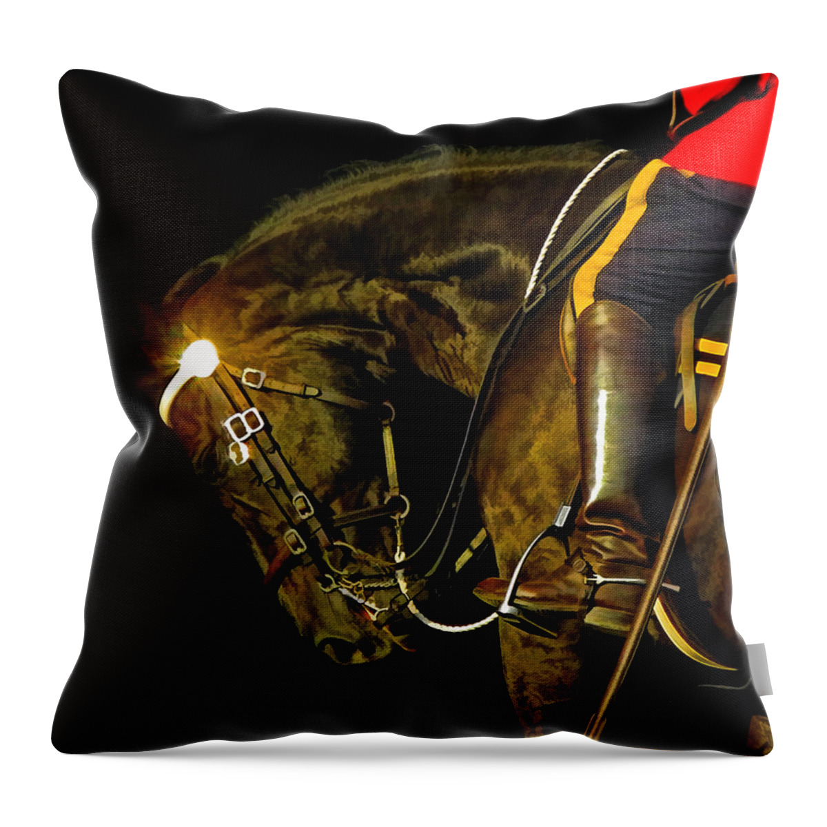 Horse Throw Pillow featuring the photograph Sovereign Steed by Carol Randall