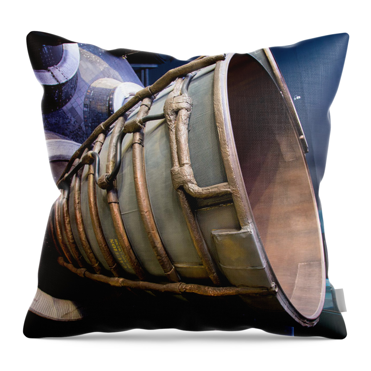 Nasa Throw Pillow featuring the photograph Space Shuttle Exhaust by Allan Morrison