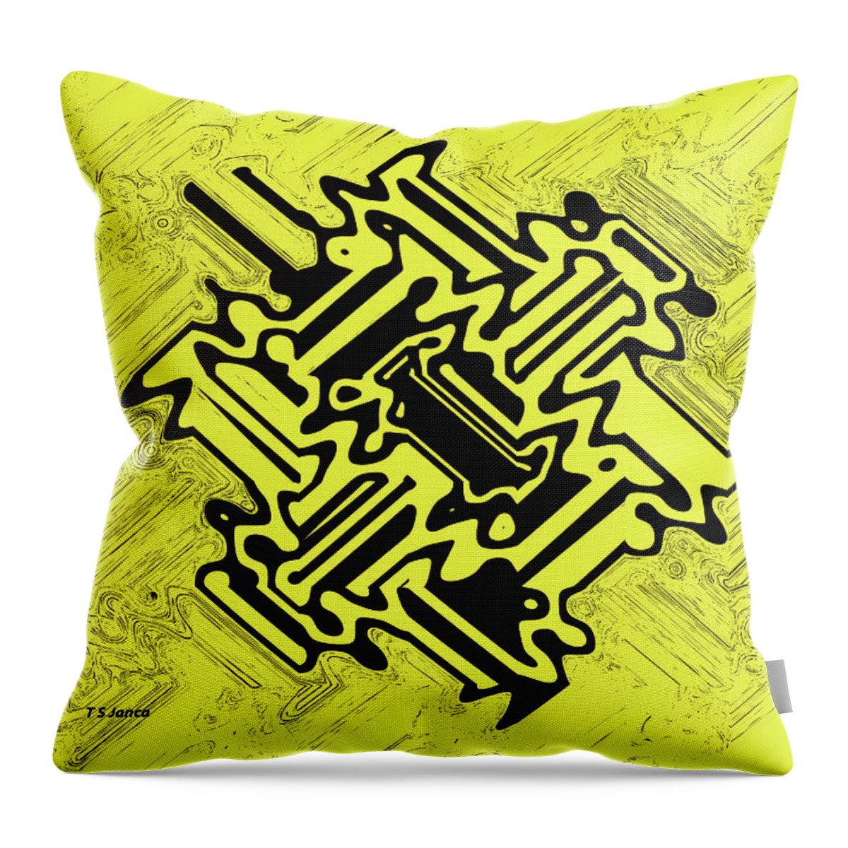 Spare Part For Time-machine Throw Pillow featuring the digital art Spare Part For Time-machine by Tom Janca