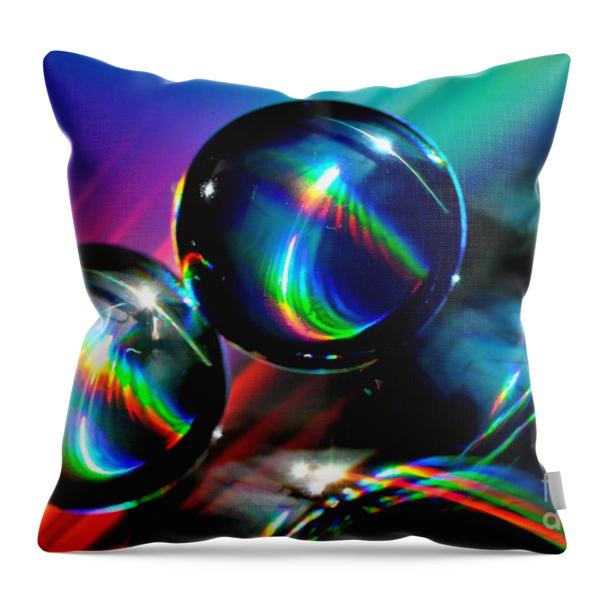 Spheres Throw Pillow featuring the photograph Spheres by Sylvie Leandre