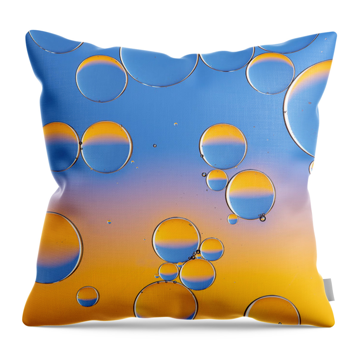 Water Throw Pillow featuring the photograph Sphericalization by Tim Gainey