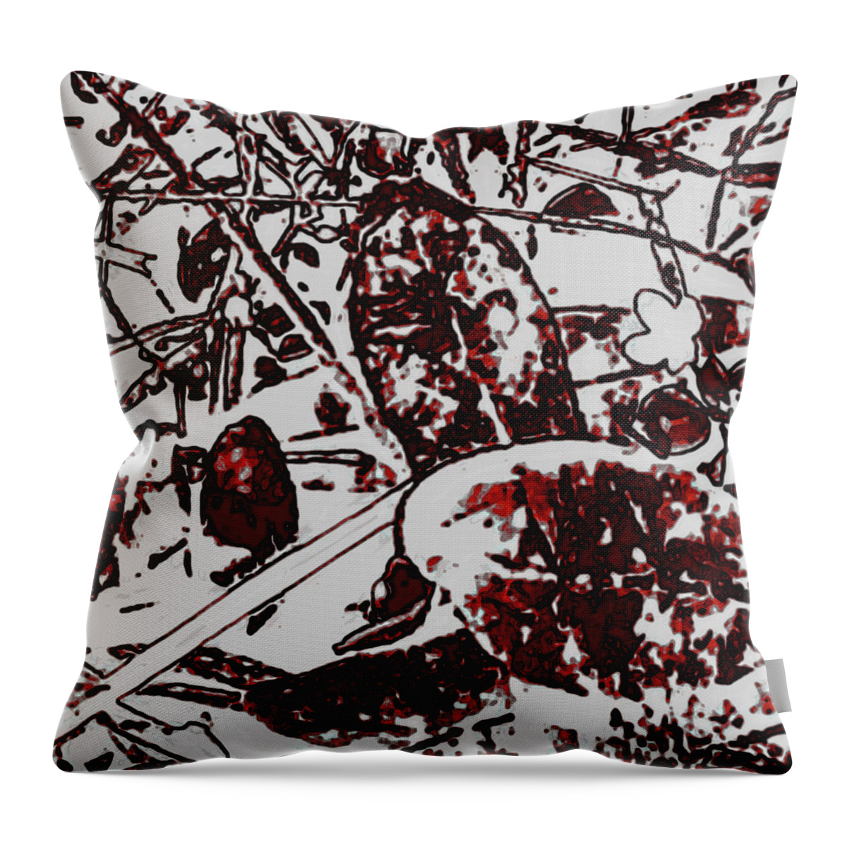 Spirit Of Leaves Throw Pillow featuring the photograph Spirit of Leaves by Gina O'Brien