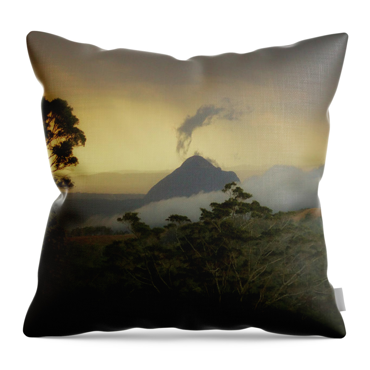 Maleny Throw Pillow featuring the photograph Spirit of the Mountain by Cassandra Buckley