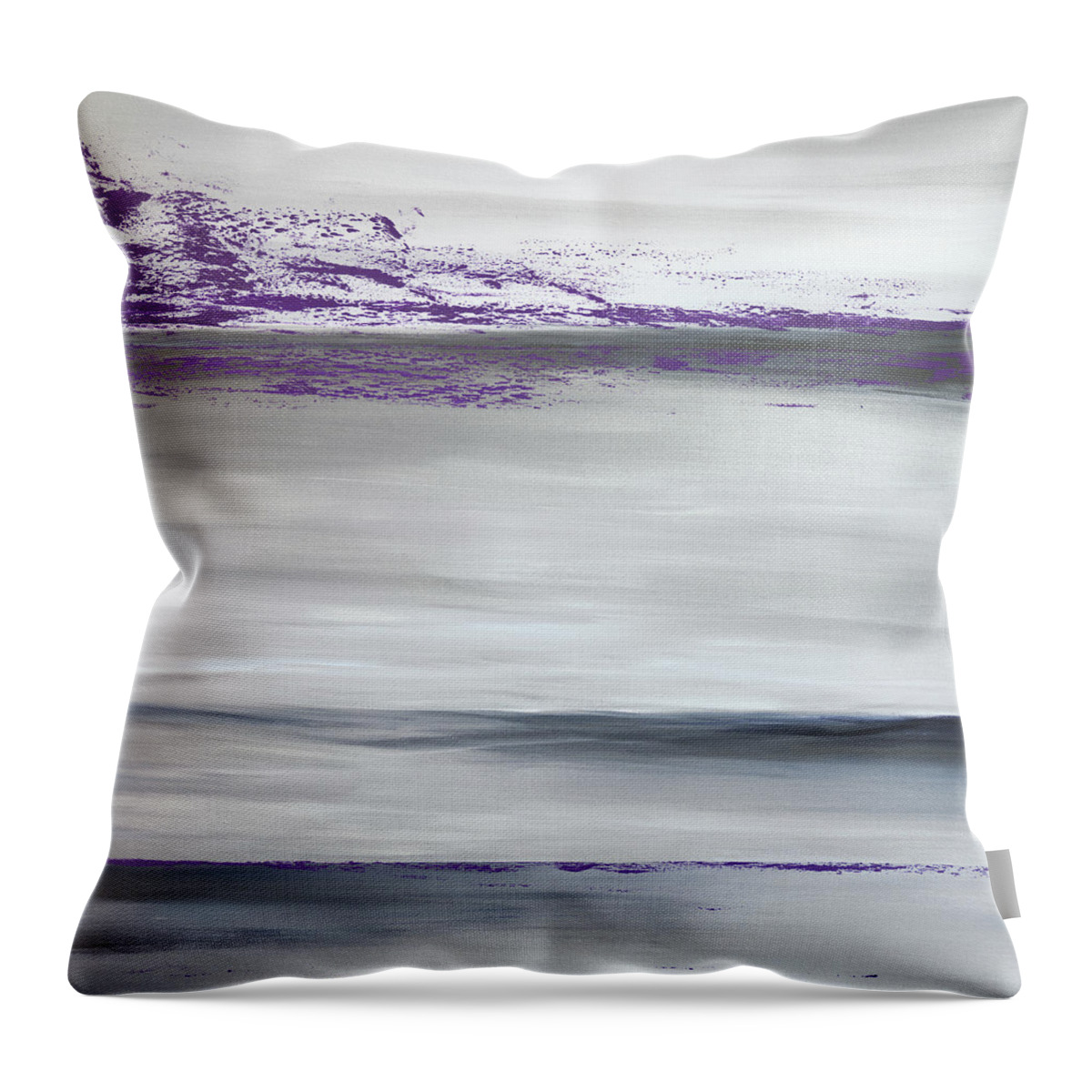 Purple Throw Pillow featuring the painting Splash of Purple 1 by Tamara Nelson