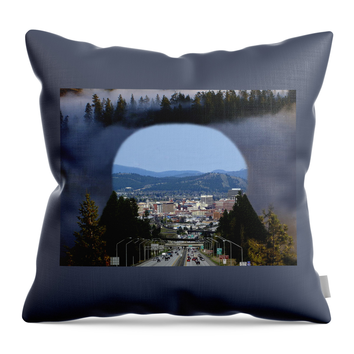 Spokane Throw Pillow featuring the photograph Spokane Near Perfect Nature by Ben Upham III