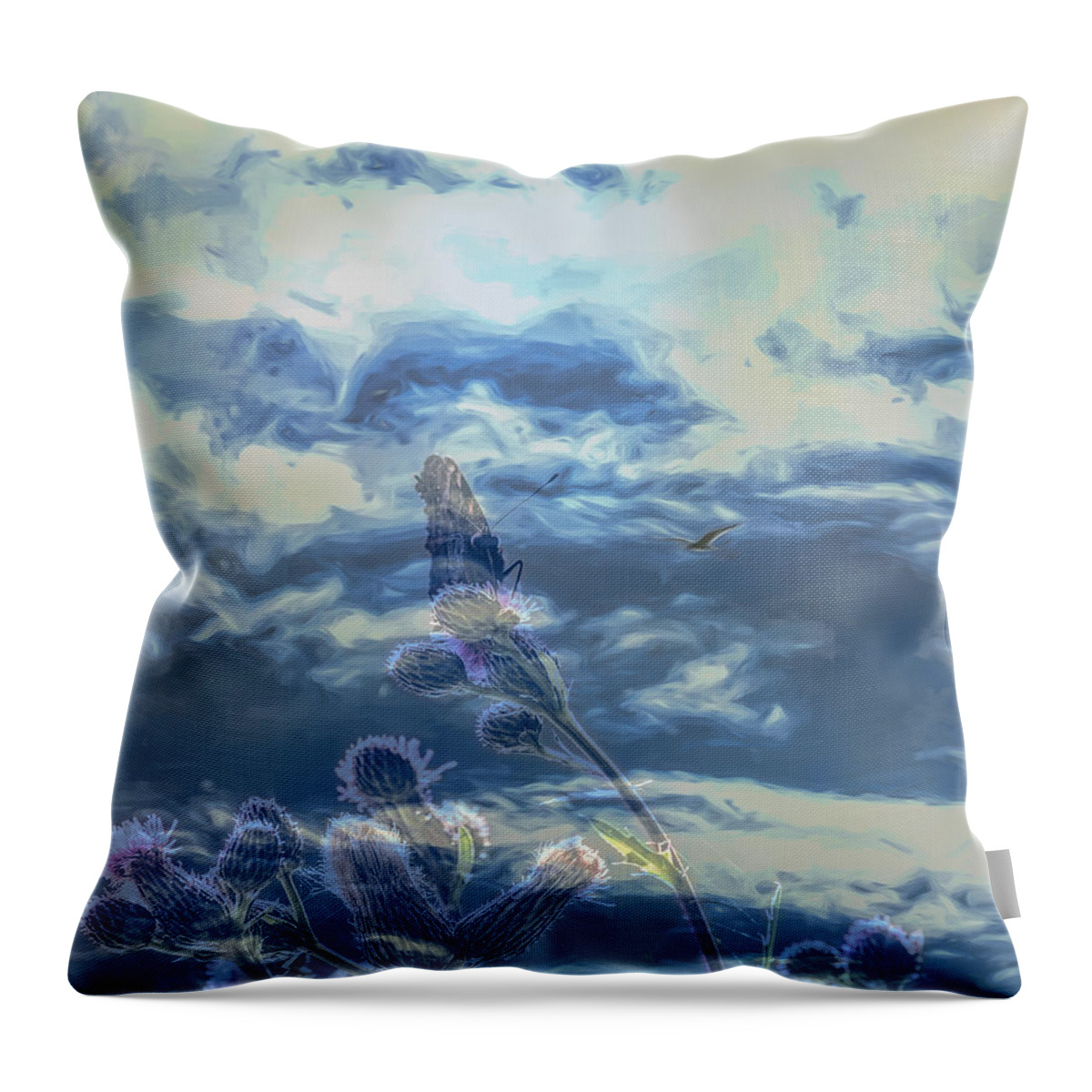 Spooky Throw Pillow featuring the photograph Spooky by Leif Sohlman
