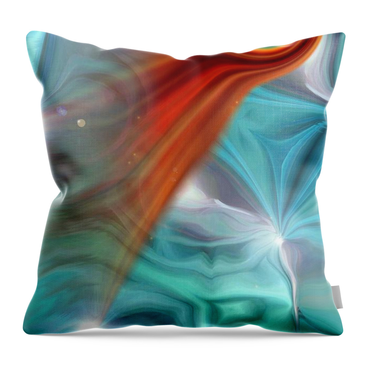 Digital Abstracts Throw Pillow featuring the digital art Spread your Wings by Linda Sannuti