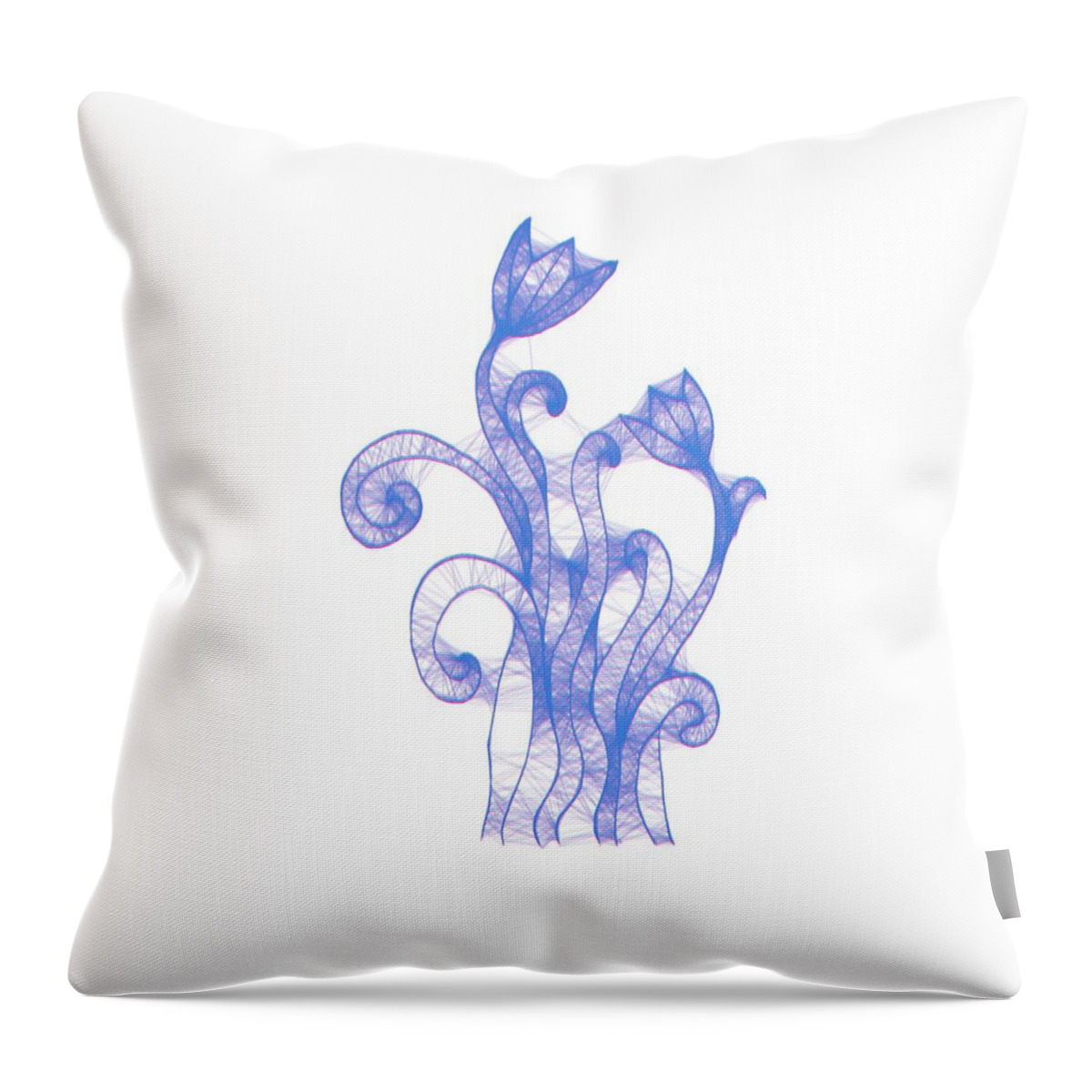 Flower Throw Pillow featuring the painting Spring Flower 4c by Celestial Images
