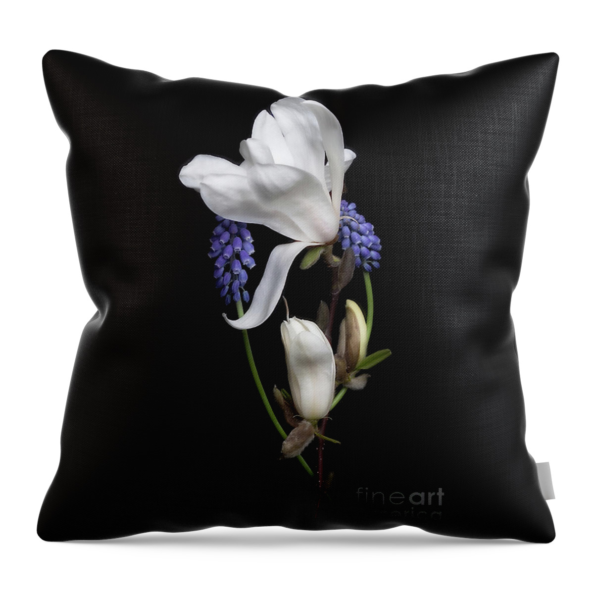 Flowers Throw Pillow featuring the photograph Spring Flowers by Ann Jacobson