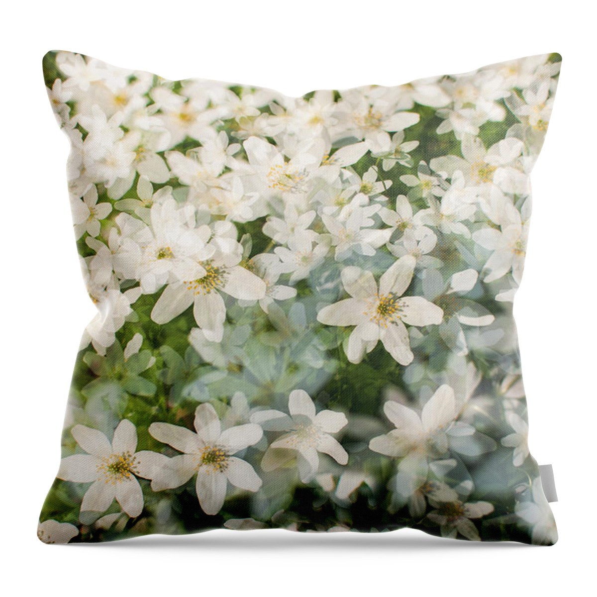 Abloom Throw Pillow featuring the photograph Spring flowers I by Marcus Karlsson Sall