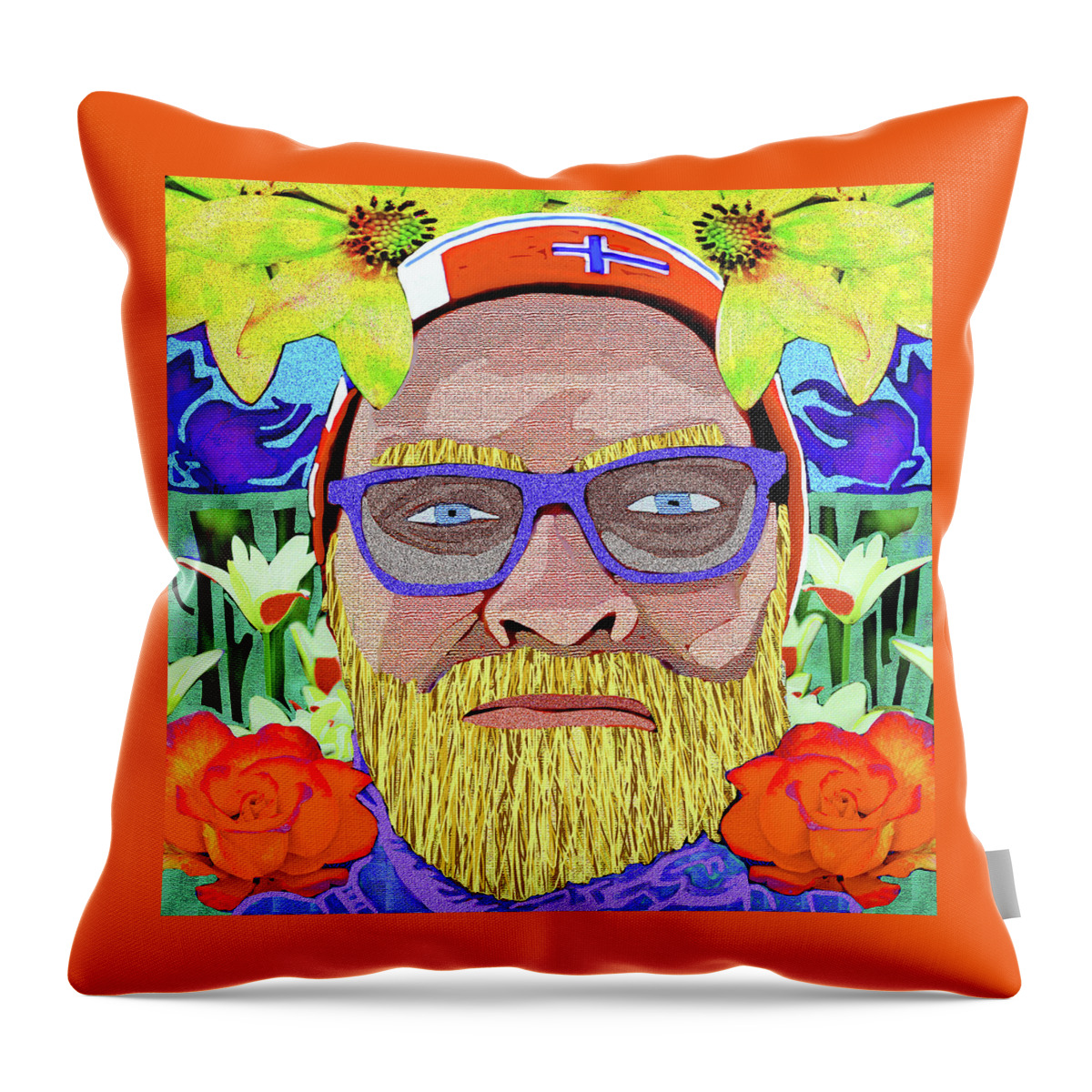 Spring Throw Pillow featuring the digital art Spring Portrait by Rod Whyte