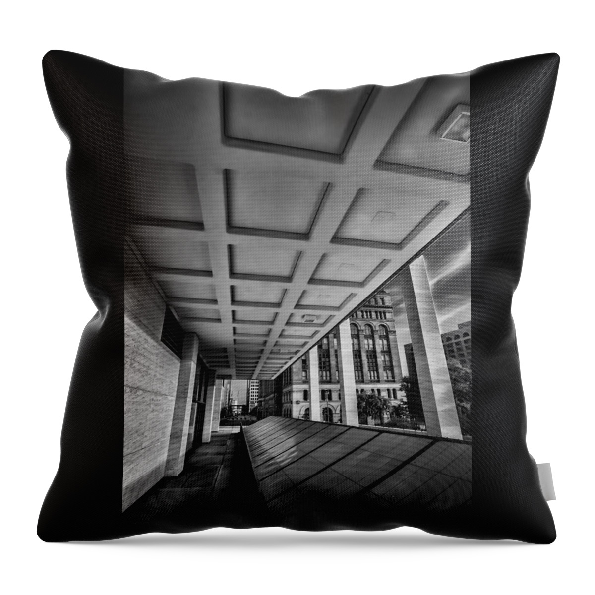 Architecture Throw Pillow featuring the photograph Squares of Architecture  by Sven Brogren
