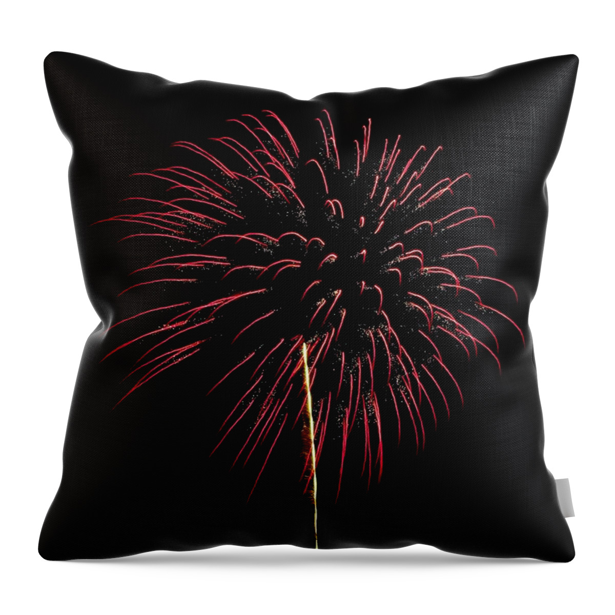Fireworks Throw Pillow featuring the photograph Squiggles 28 by Pamela Critchlow