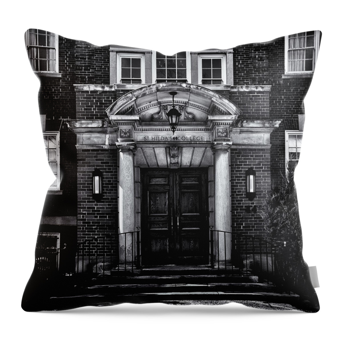 Toronto Throw Pillow featuring the photograph St Hilda's College University of Toronto Campus by Brian Carson