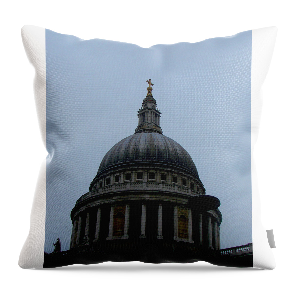 St.paul's Throw Pillow featuring the photograph St. Paul's Cathedral Dome by Misentropy