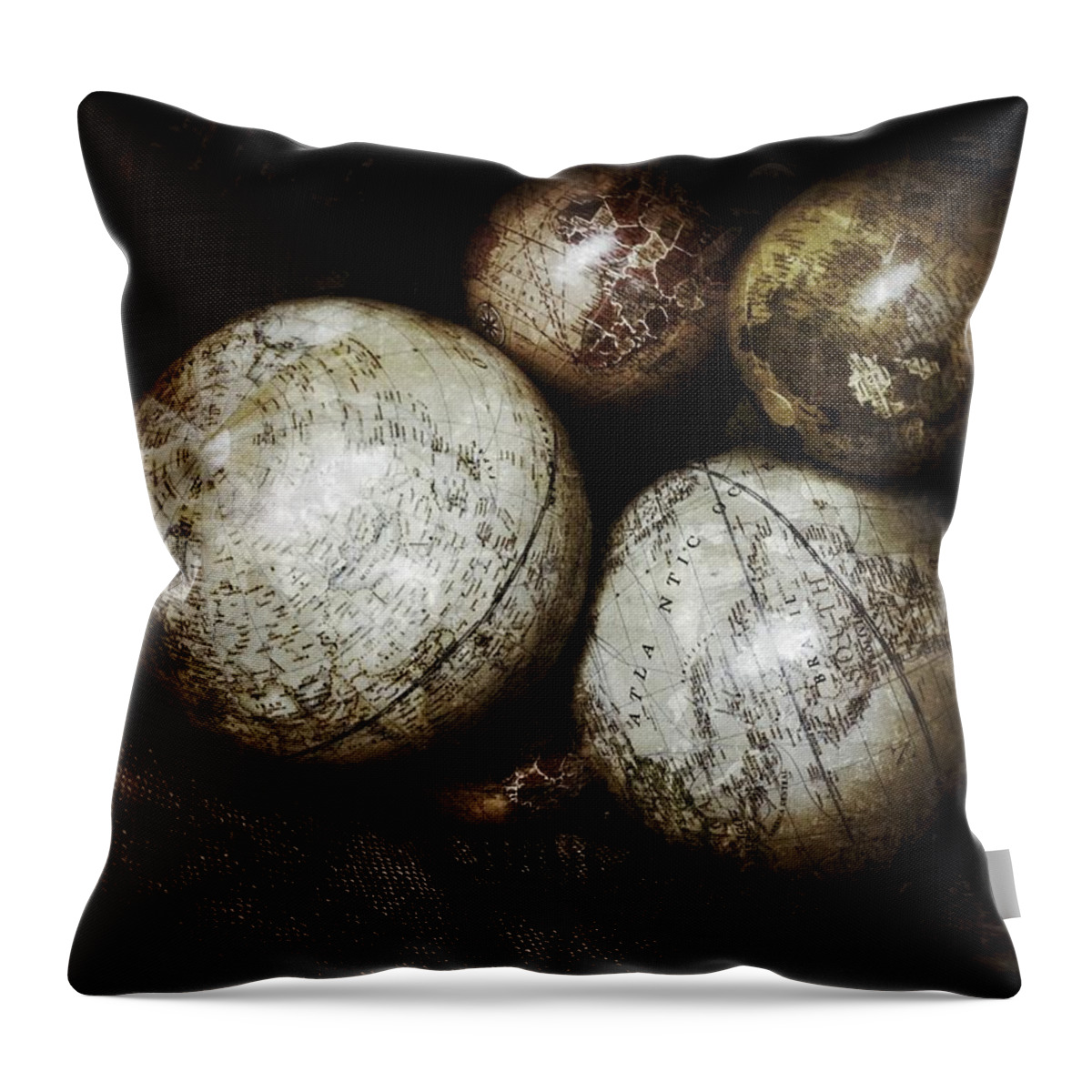 Photography Throw Pillow featuring the photograph Stacking Worlds by Kathleen Messmer