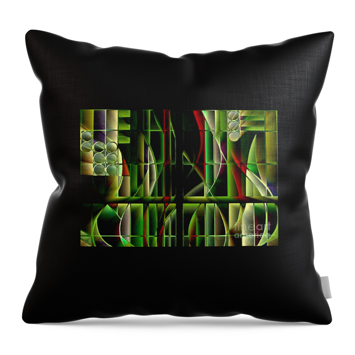 1000 Views Throw Pillow featuring the photograph Stained Glass 2 by Jenny Revitz Soper