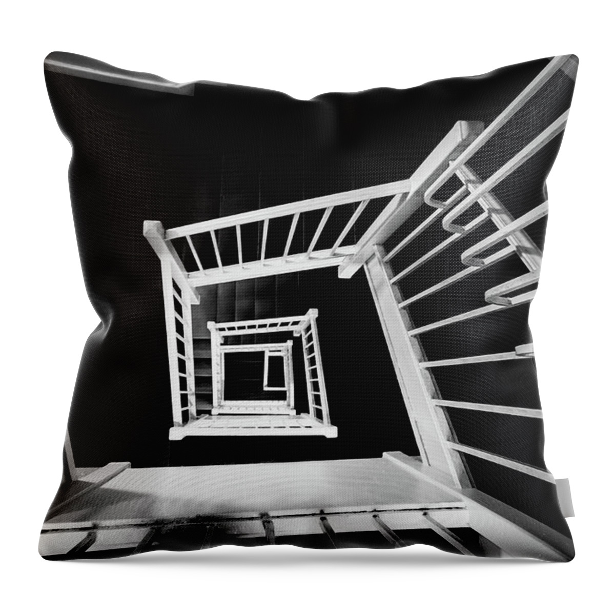 Manhattan Throw Pillow featuring the photograph Staircase II by Marzena Grabczynska Lorenc