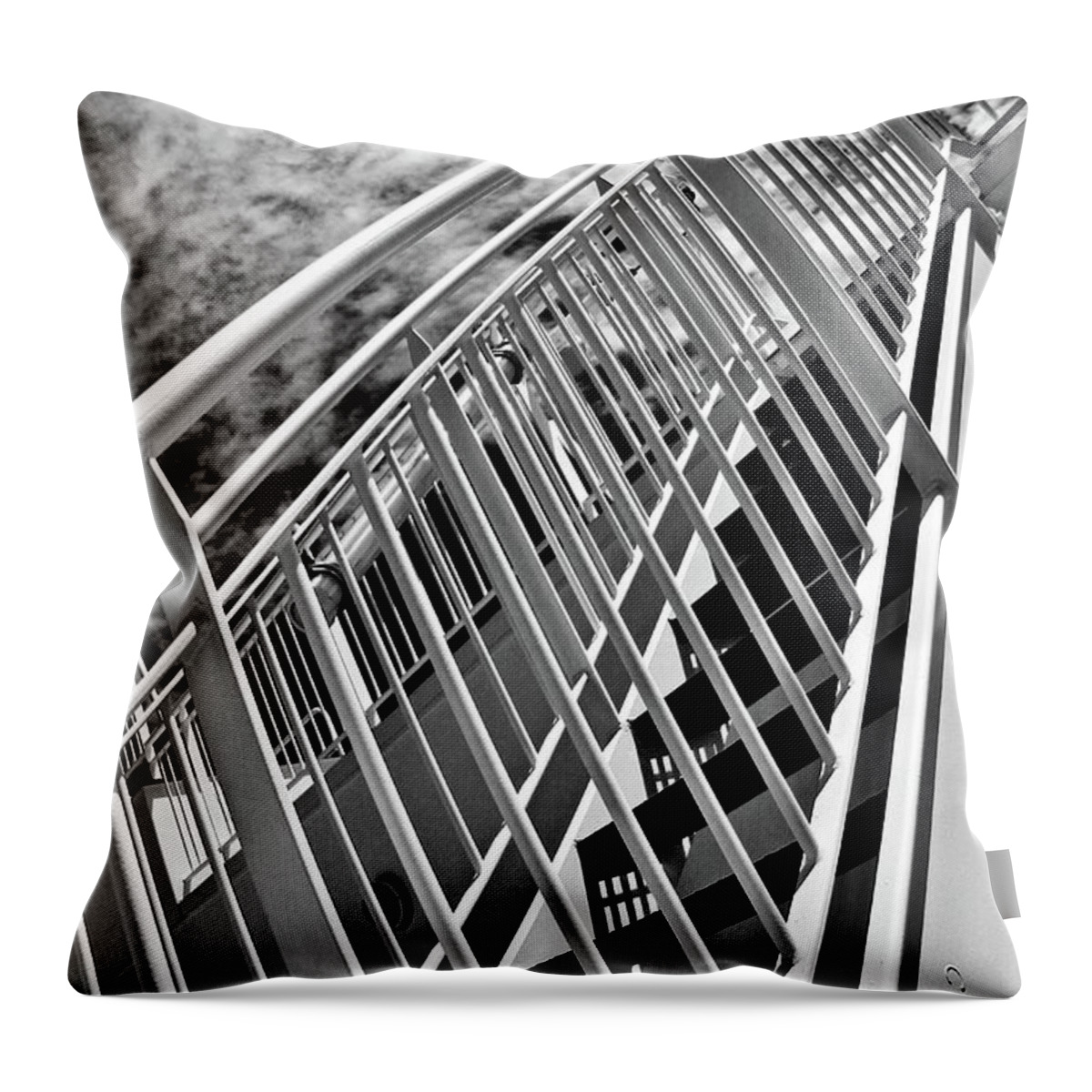  Throw Pillow featuring the photograph Stairs UP by Brian Sereda