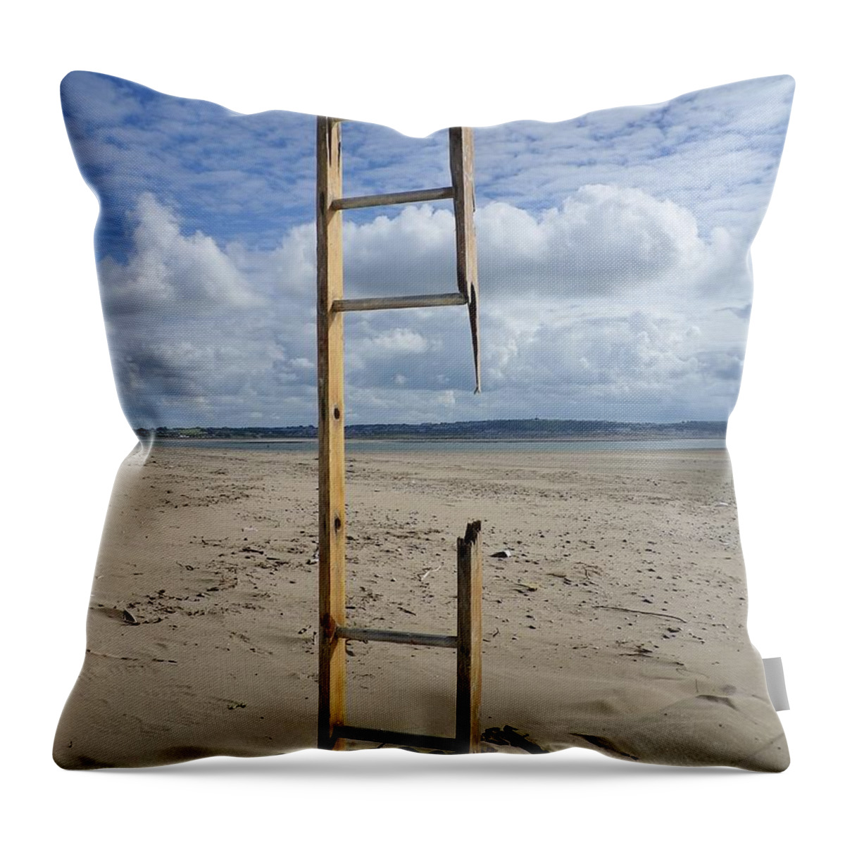 Steps To Heaven Throw Pillow featuring the photograph Steps To Heaven by Richard Brookes