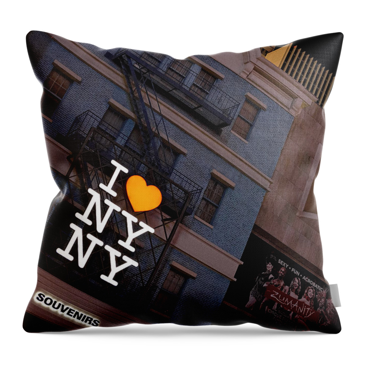 New York New York Throw Pillow featuring the photograph Stairway to NY by Deborah Penland