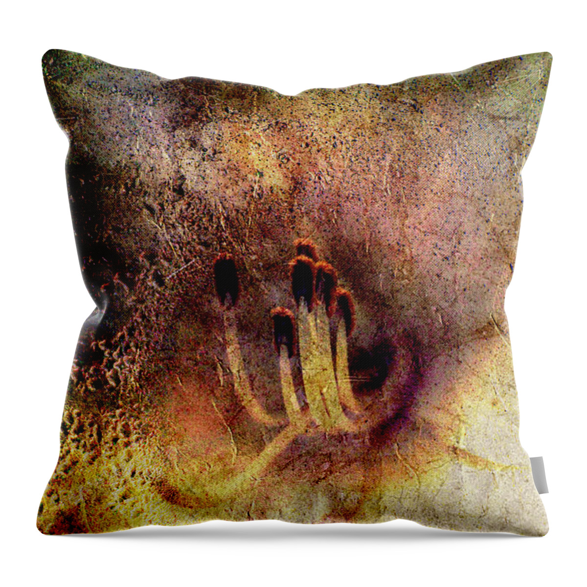 Lily Throw Pillow featuring the photograph Stamins of a Daylily by Michele A Loftus