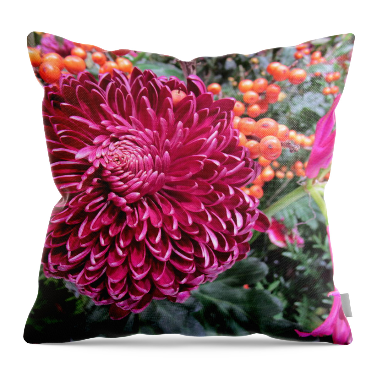 Flower Throw Pillow featuring the photograph Stand out by Rosita Larsson
