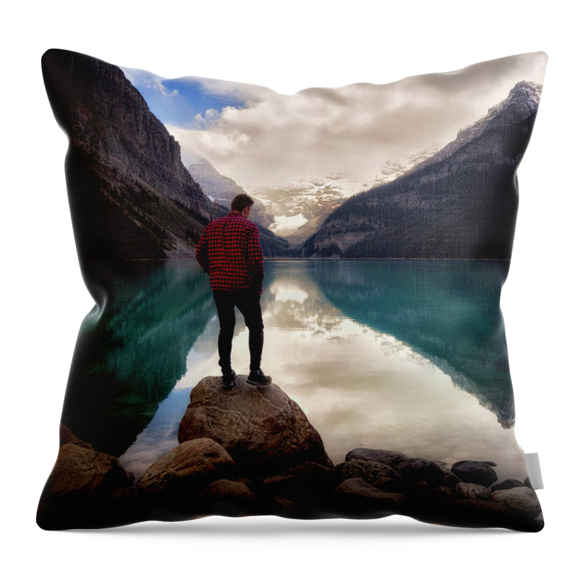 Sunset Throw Pillow featuring the photograph Standing Alone by Nicki Frates